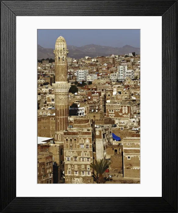 Framed Print : Sana a traditional multi-storey house Framed Print : Sana a traditional multi-storey house
