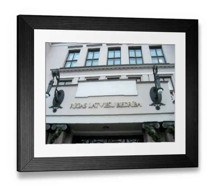 Framed Print : Latvian Society House, Riga, Latvia