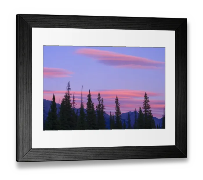 Framed Print : Sunset and clouds, Banff National Park, Alberta, Canada Framed Print : Sunset and clouds, Banff National Park, Alberta, Canada