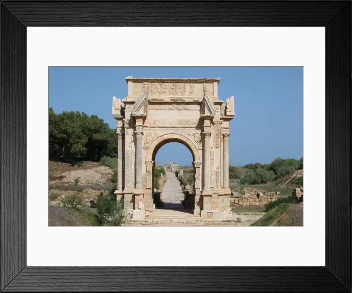 Framed Print : Roman Arch at Leptis Magna Framed Print : Roman Arch at Leptis Magna