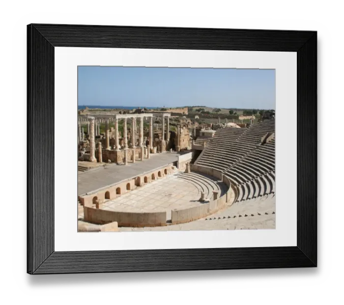 Framed Print : Theatre at Leptis Magna Framed Print : Theatre at Leptis Magna