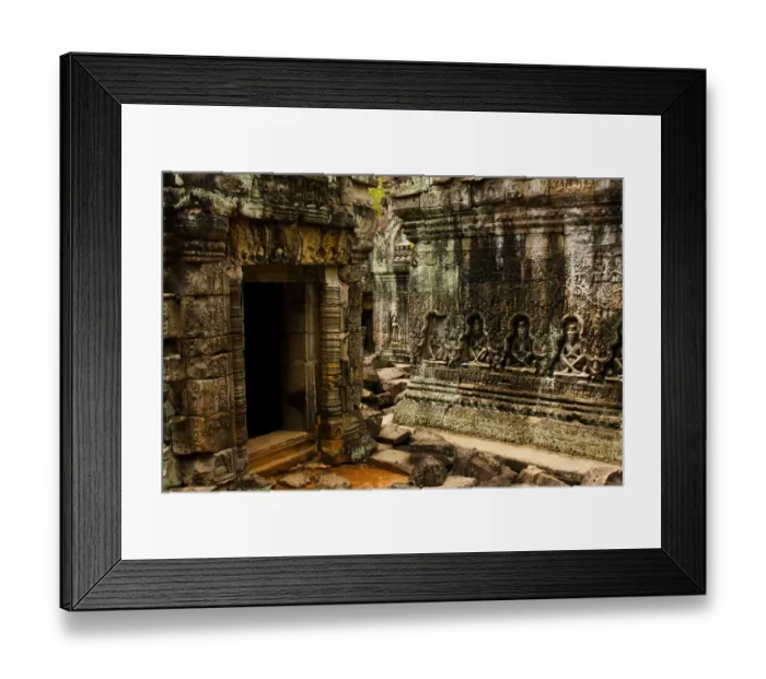 Framed Print : Old Asia. Inside the old Angkor Wat temple Framed Print : Old Asia. Inside the old Angkor Wat temple