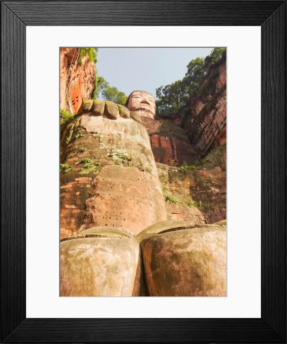 Framed Print : The Leshan Giant Buddha Statue