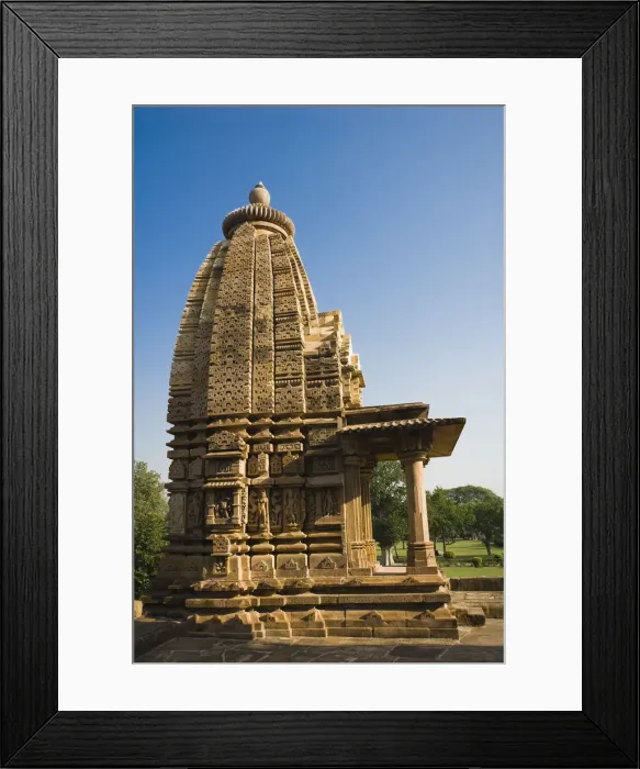 Framed Print : Low angle view of a temple, Kandariya Mahadeva Temple, Khajuraho, Chhatarpur District, Madhya Pradesh, India Framed Print : Low angle view of a temple, Kandariya Mahadeva Temple, Khajuraho, Chhatarpur District, Madhya Pradesh, India