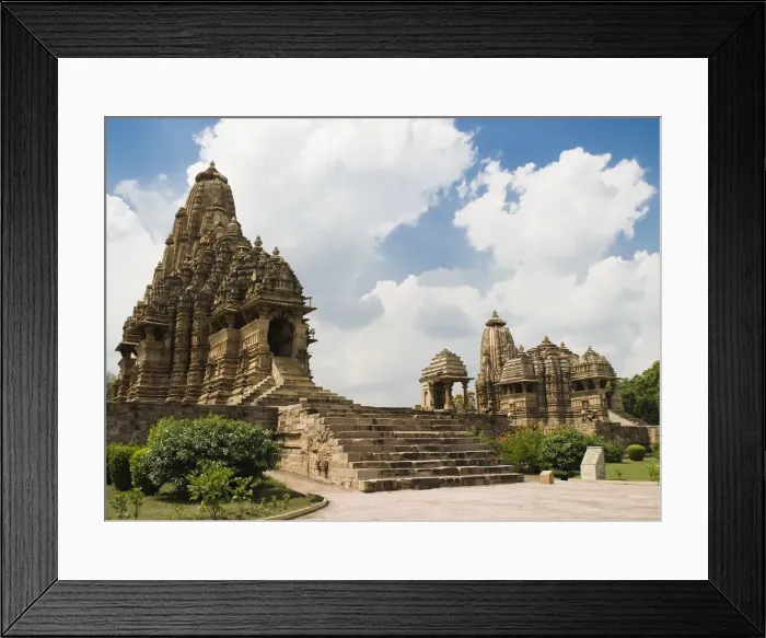 Framed Print : Low angle view of a temple, Kandariya Mahadeva Temple, Khajuraho, Chhatarpur District, Madhya Pradesh, India Framed Print : Low angle view of a temple, Kandariya Mahadeva Temple, Khajuraho, Chhatarpur District, Madhya Pradesh, India