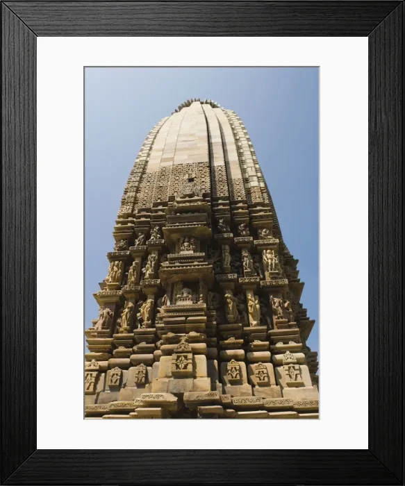 Framed Print : Low angle view of a temple, Kandariya Mahadeva Temple, Khajuraho, Chhatarpur District, Madhya Pradesh, India Framed Print : Low angle view of a temple, Kandariya Mahadeva Temple, Khajuraho, Chhatarpur District, Madhya Pradesh, India