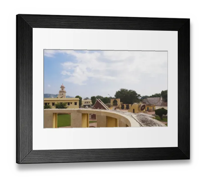 Framed Print : Historic observatory, Jantar Mantar, Jaipur, Rajasthan, India