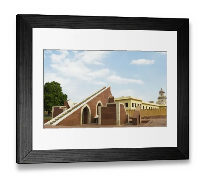 Framed Print : Historic observatory, Jantar Mantar, Jaipur, Rajasthan, India