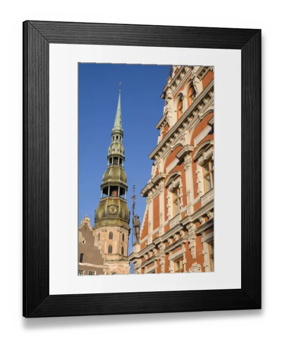 Framed Print : St Peters Church & the Brotherhood of Blackheads Framed Print : St Peters Church & the Brotherhood of Blackheads