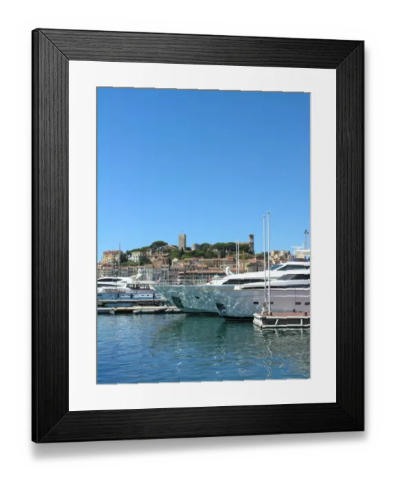 Framed Print : Cannes - yachts in the old port Framed Print : Cannes - yachts in the old port
