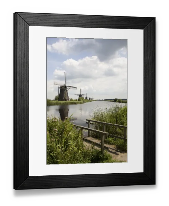 Framed Print : Windmills of Kinderdijk, Netherlands
