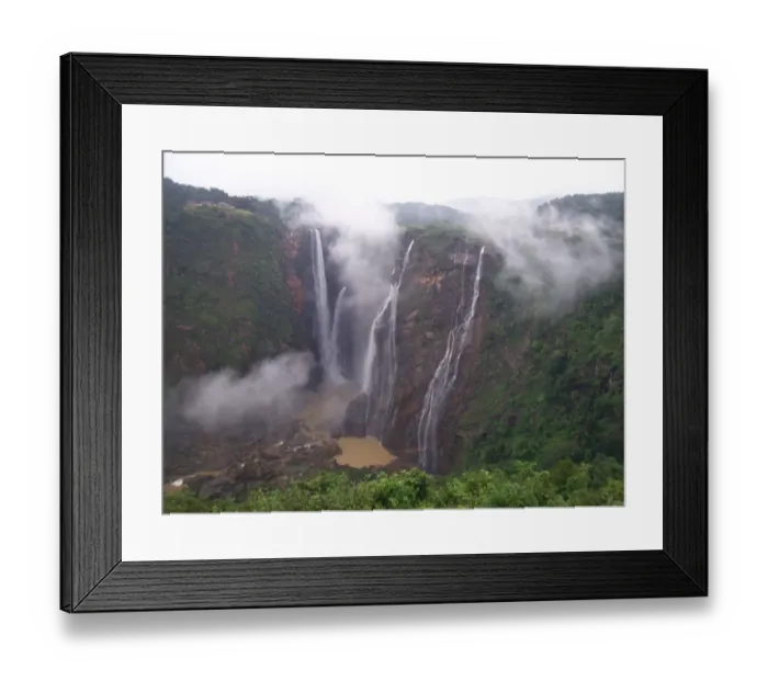 Framed Print : Jog Falls. Water falls on the Sharavathi river, at Jog.Western Ghats, Karnataka Framed Print : Jog Falls. Water falls on the Sharavathi river, at Jog.Western Ghats, Karnataka