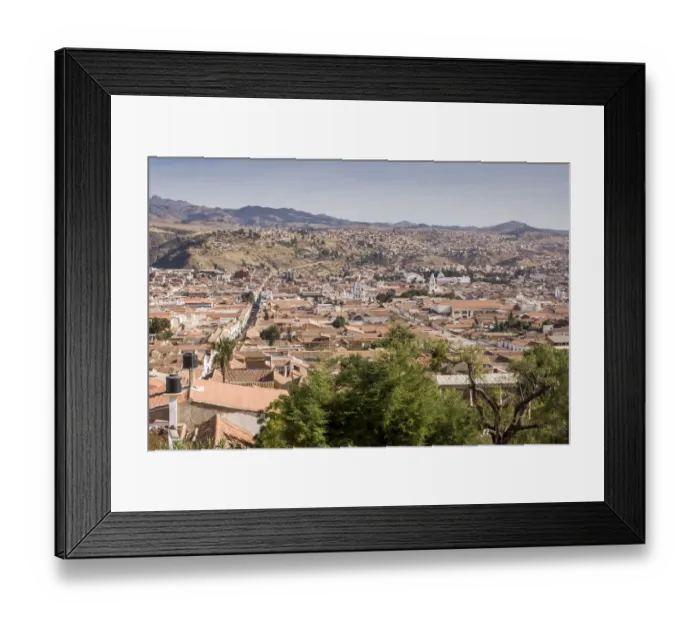 Framed Print : Rooftops of city of Sucre