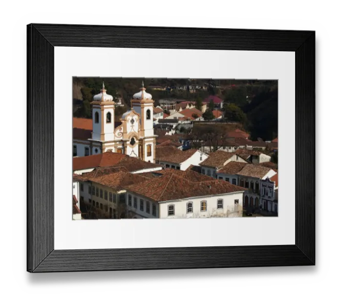 Framed Print : Roof of the Church of Our Lady Of the Rosary (1757) in Ouro Preto Framed Print : Roof of the Church of Our Lady Of the Rosary (1757) in Ouro Preto