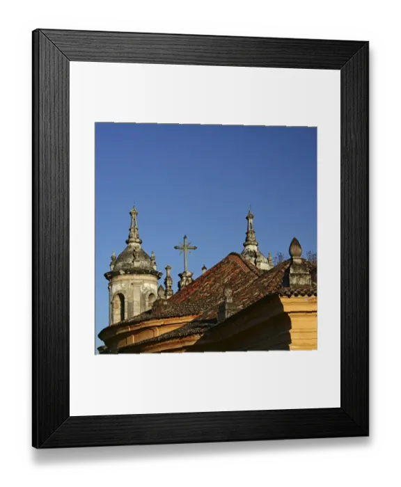 Framed Print : Roof of the Church of Our Lady Of the Rosary (1757) in Ouro Preto Framed Print : Roof of the Church of Our Lady Of the Rosary (1757) in Ouro Preto