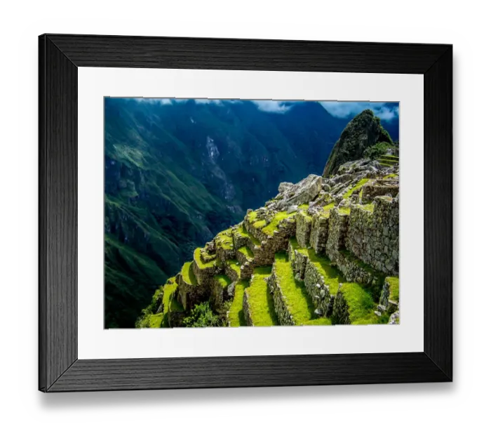 Framed Print : Machu Picchu Terraces Framed Print : Machu Picchu Terraces