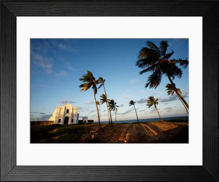 Framed Print : Church sunset of Santo Antonio Framed Print : Church sunset of Santo Antonio