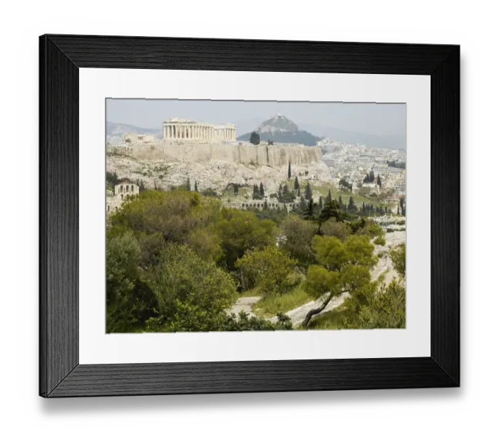 Framed Print : Acropolis Odeum of Herodes Atticus & Lycabettus Hi Framed Print : Acropolis Odeum of Herodes Atticus & Lycabettus Hi