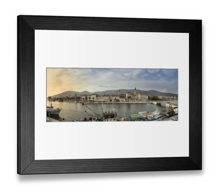 Framed Print : Panoramic view of Historic City of Trogir, Croatia Framed Print : Panoramic view of Historic City of Trogir, Croatia