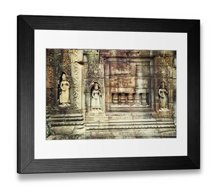 Framed Print : Bas relief carvings, Ta Som temple Framed Print : Bas relief carvings, Ta Som temple
