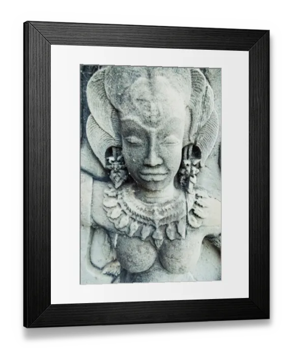 Framed Print : Bas relief carvings, Angkor Wat temple Framed Print : Bas relief carvings, Angkor Wat temple