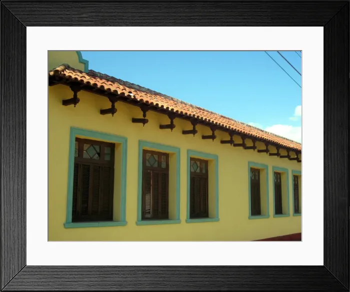Framed Print : Yellow building, Trinidad, Cuba Framed Print : Yellow building, Trinidad, Cuba