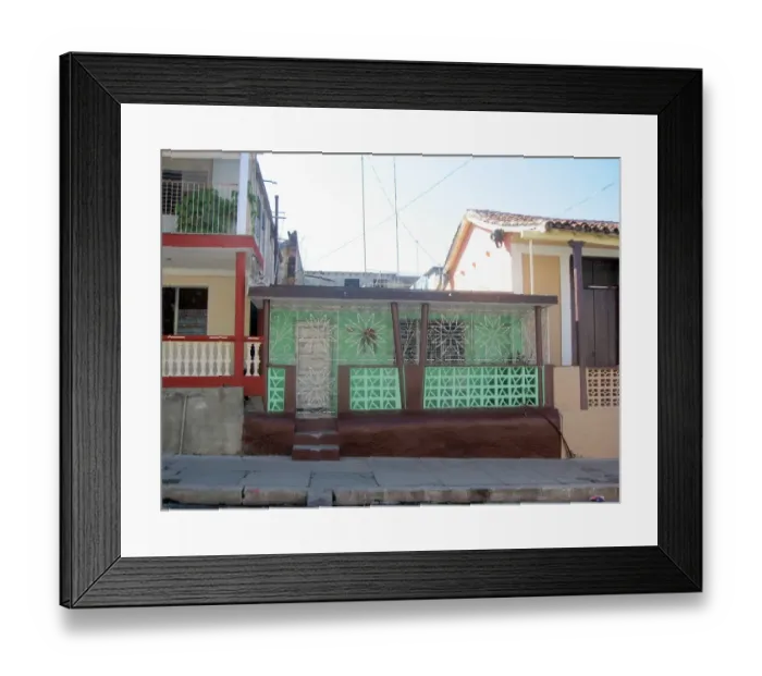 Framed Print : Houses, Cienfuegos, Cuba Framed Print : Houses, Cienfuegos, Cuba