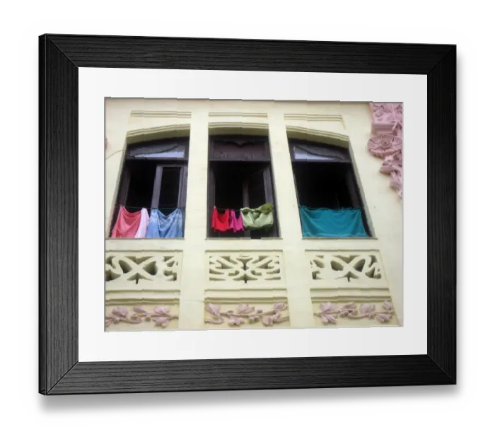 Framed Print : Balcony with laundry, Havana, Cuba Framed Print : Balcony with laundry, Havana, Cuba