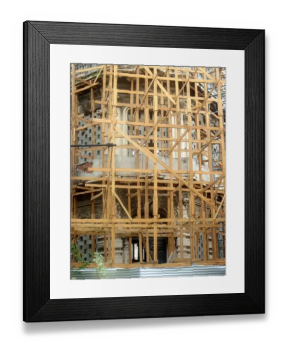 Framed Print : Scaffolding, Havana, Cuba