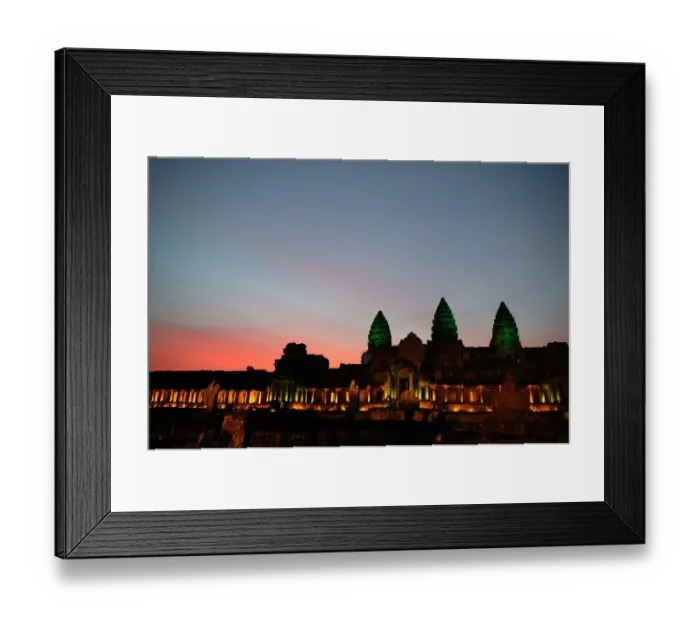 Framed Print : Angkor Wat Temple at Sunset Framed Print : Angkor Wat Temple at Sunset