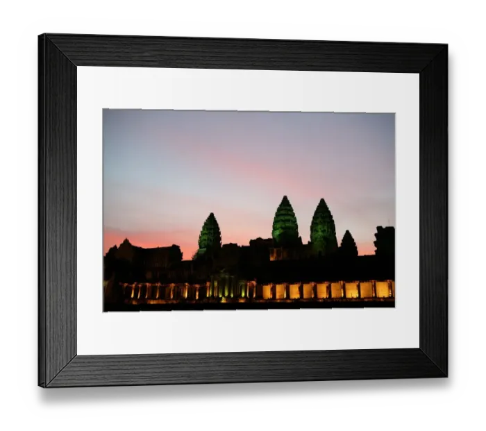 Framed Print : Angkor Wat at Sunset