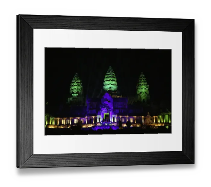 Framed Print : Illuminated Angkor Wat Framed Print : Illuminated Angkor Wat