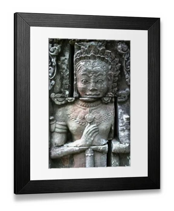 Framed Print : Human figure, Angkor temples Framed Print : Human figure, Angkor temples
