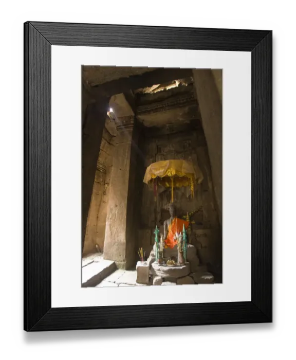 Framed Print : Buddha Shrine at Angkor Wat Framed Print : Buddha Shrine at Angkor Wat