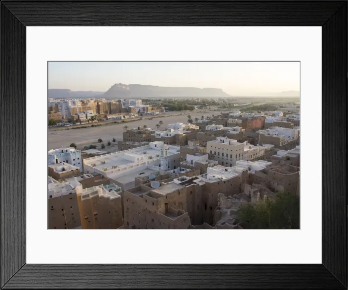 Framed Print : Sunrise in the city of Shibam Framed Print : Sunrise in the city of Shibam