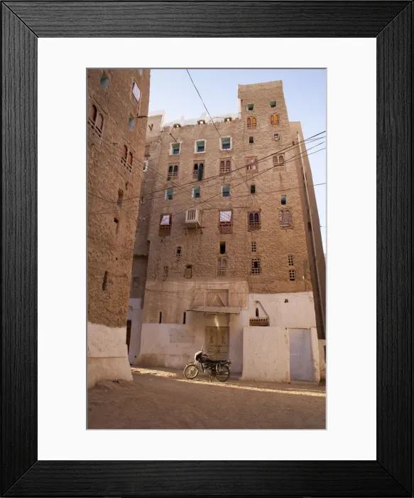Framed Print : Mudbrick-made tower houses of Shibam Framed Print : Mudbrick-made tower houses of Shibam