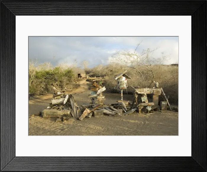 Framed Print : Post Office barrel, Galapagos Islands Framed Print : Post Office barrel, Galapagos Islands