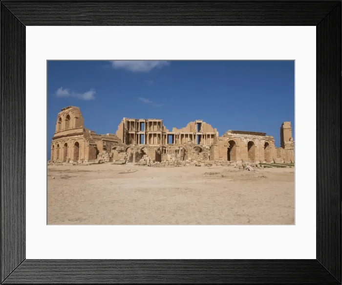 Framed Print : Archaeological Site of Sabratha