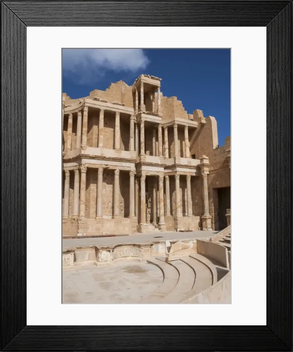 Framed Print : Archaeological Site of Sabratha