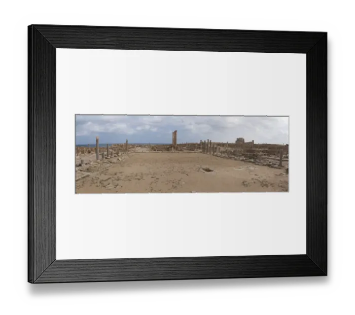 Framed Print : Sabratha. Panoramic of the ruins of Sabratha in Libya Framed Print : Sabratha. Panoramic of the ruins of Sabratha in Libya