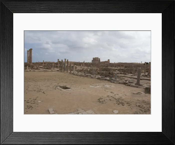 Framed Print : Sabratha. Panoramic of the ruins of Sabratha in Libya Framed Print : Sabratha. Panoramic of the ruins of Sabratha in Libya