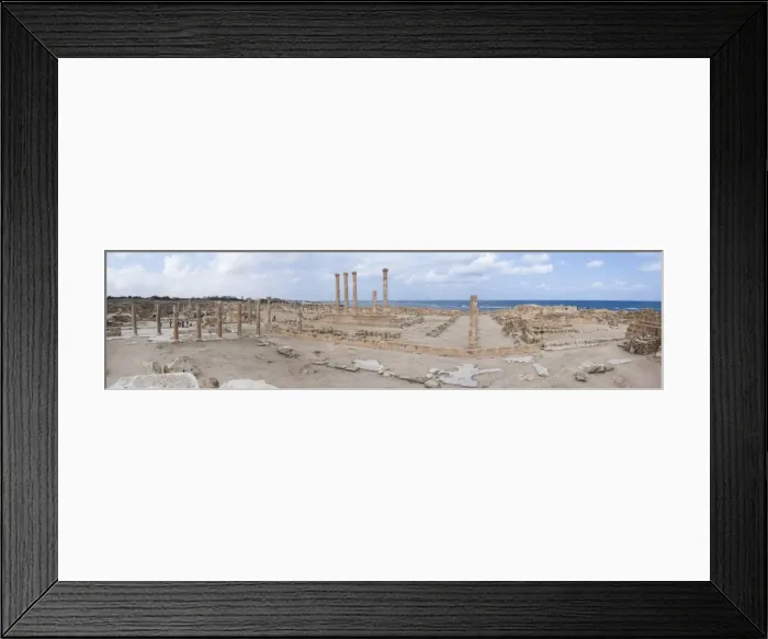 Framed Print : Sabratha. Panoramic of the The forum Framed Print : Sabratha. Panoramic of the The forum