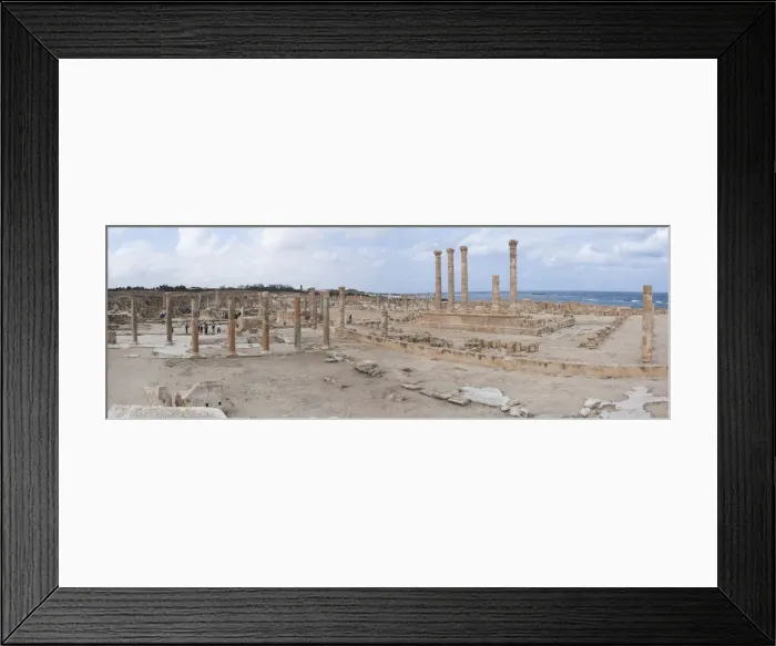 Framed Print : Sabratha. Panoramic of the The forum Framed Print : Sabratha. Panoramic of the The forum