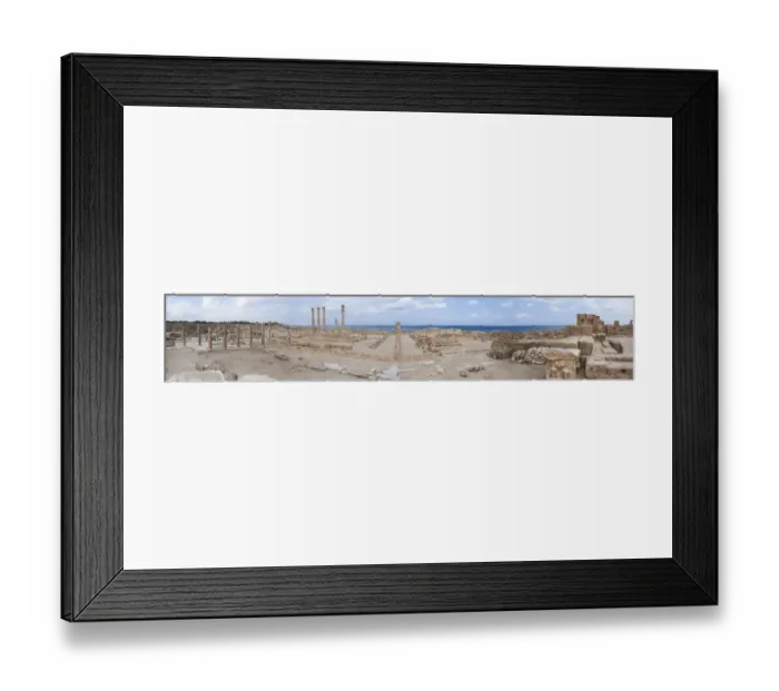 Framed Print : sabratha. Panoramic of the The forum Framed Print : sabratha. Panoramic of the The forum