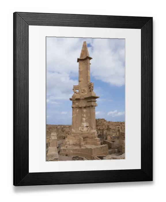 Framed Print : Sabratha. Mausoleum Phoenician Framed Print : Sabratha. Mausoleum Phoenician
