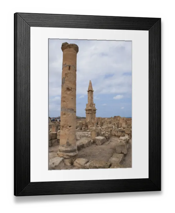 Framed Print : Sabratha. Mausoleum Phoenician Framed Print : Sabratha. Mausoleum Phoenician