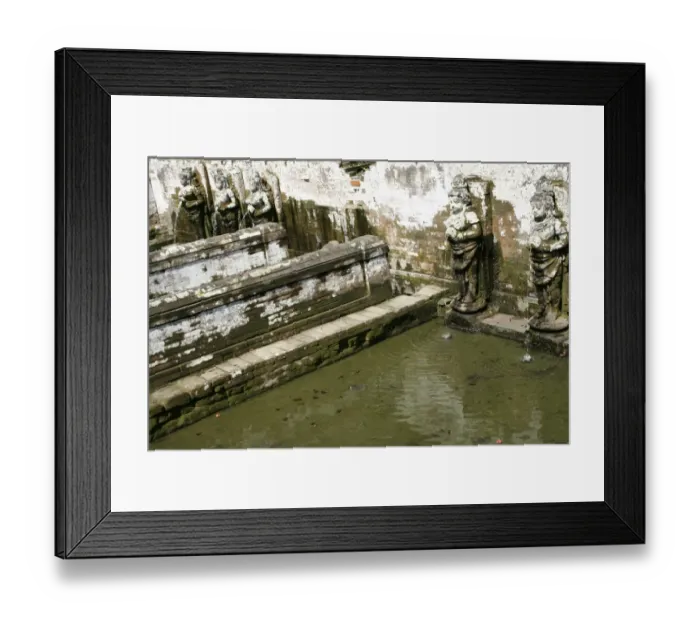 Framed Print : Sacred fountains of Goa Gajah Framed Print : Sacred fountains of Goa Gajah