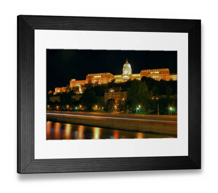 Framed Print : Budapest. Budai vAar (Buda Castle). UNESCO World HeritageDanube