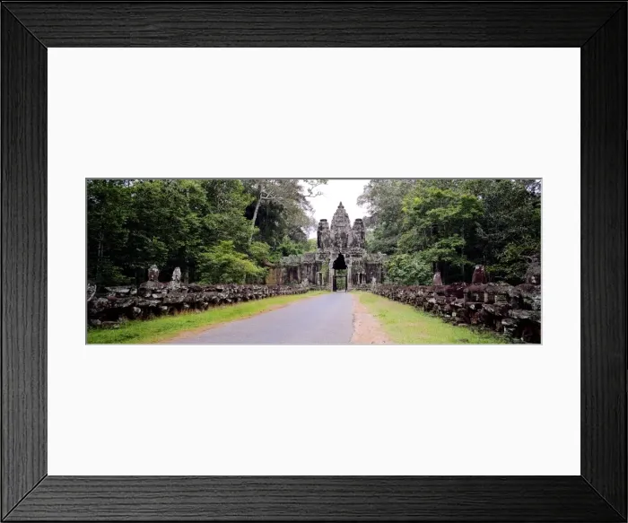 Framed Print : Panoramic Gateway to Angkor Framed Print : Panoramic Gateway to Angkor