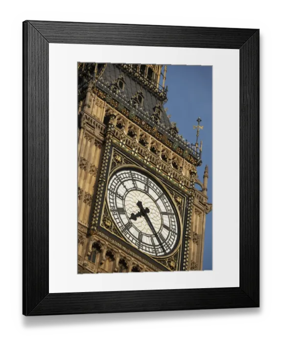 Framed Print : Intricate Clock Face Of Big Ben, London, England Framed Print : Intricate Clock Face Of Big Ben, London, England